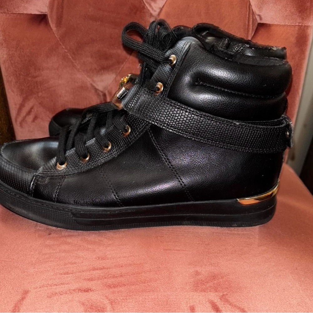Black High-Top Sneakers
